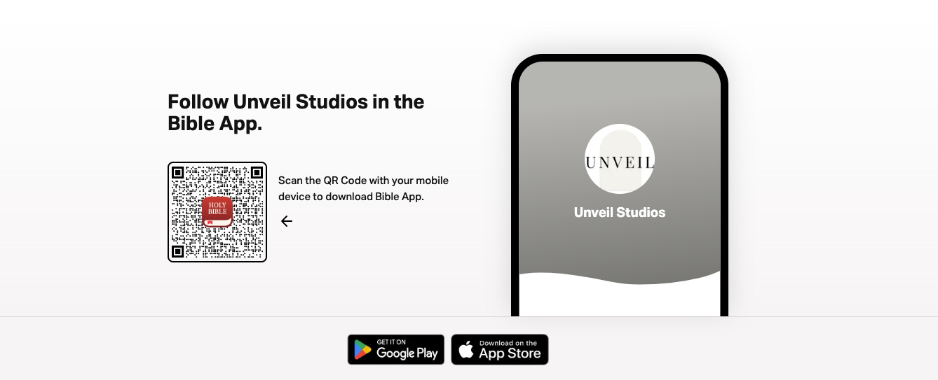 Follow Unveil Studios - the Kooman brothers - on the YouVersion app