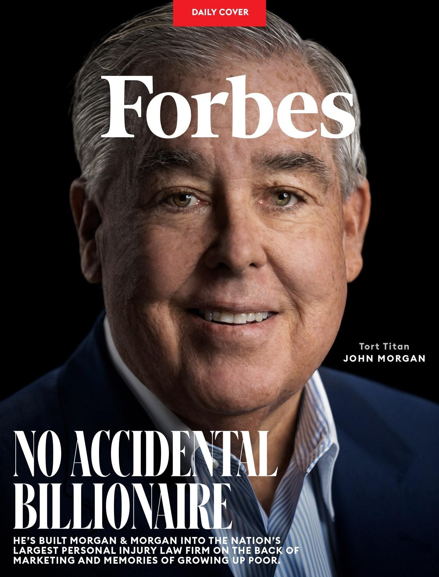 John Morgan's Forbes magazine cover John Morgan's Forbes magazine cover