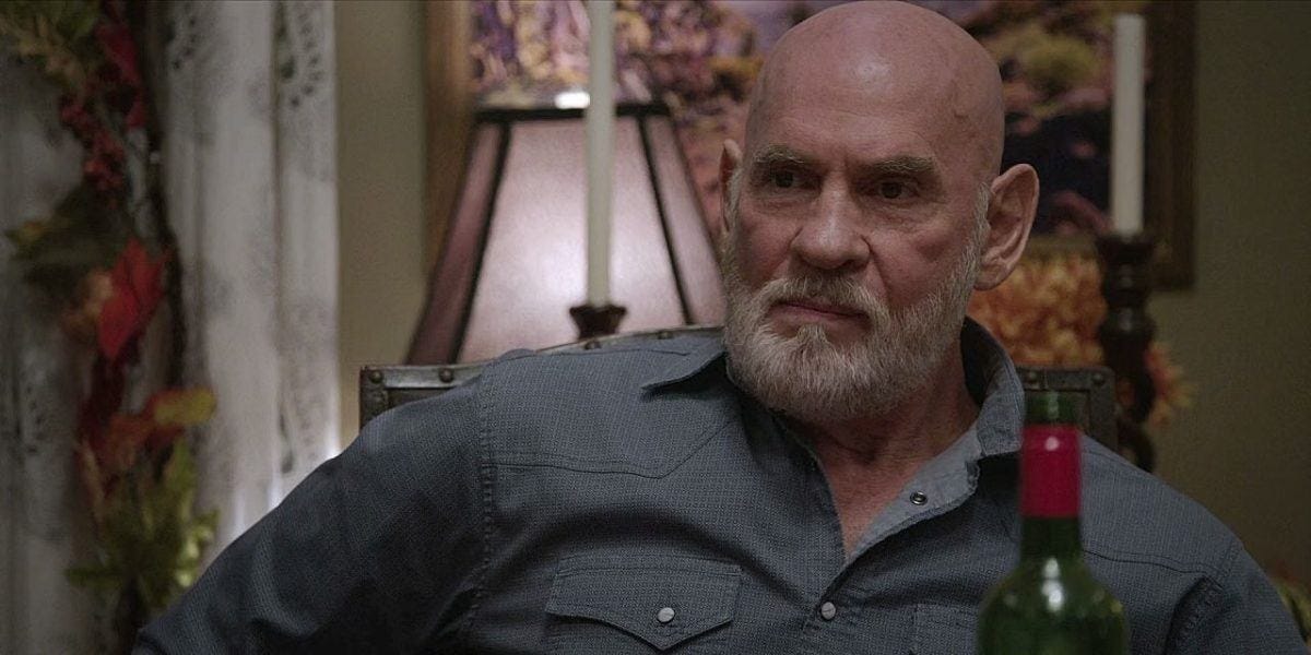 Mitch Pilleggi Bonham angry at gay augie for cursing Molly Hagan on Walker set 3.07. Mitch Pilleggi Bonham angry at gay augie for cursing Molly Hagan on Walker set 3.07.