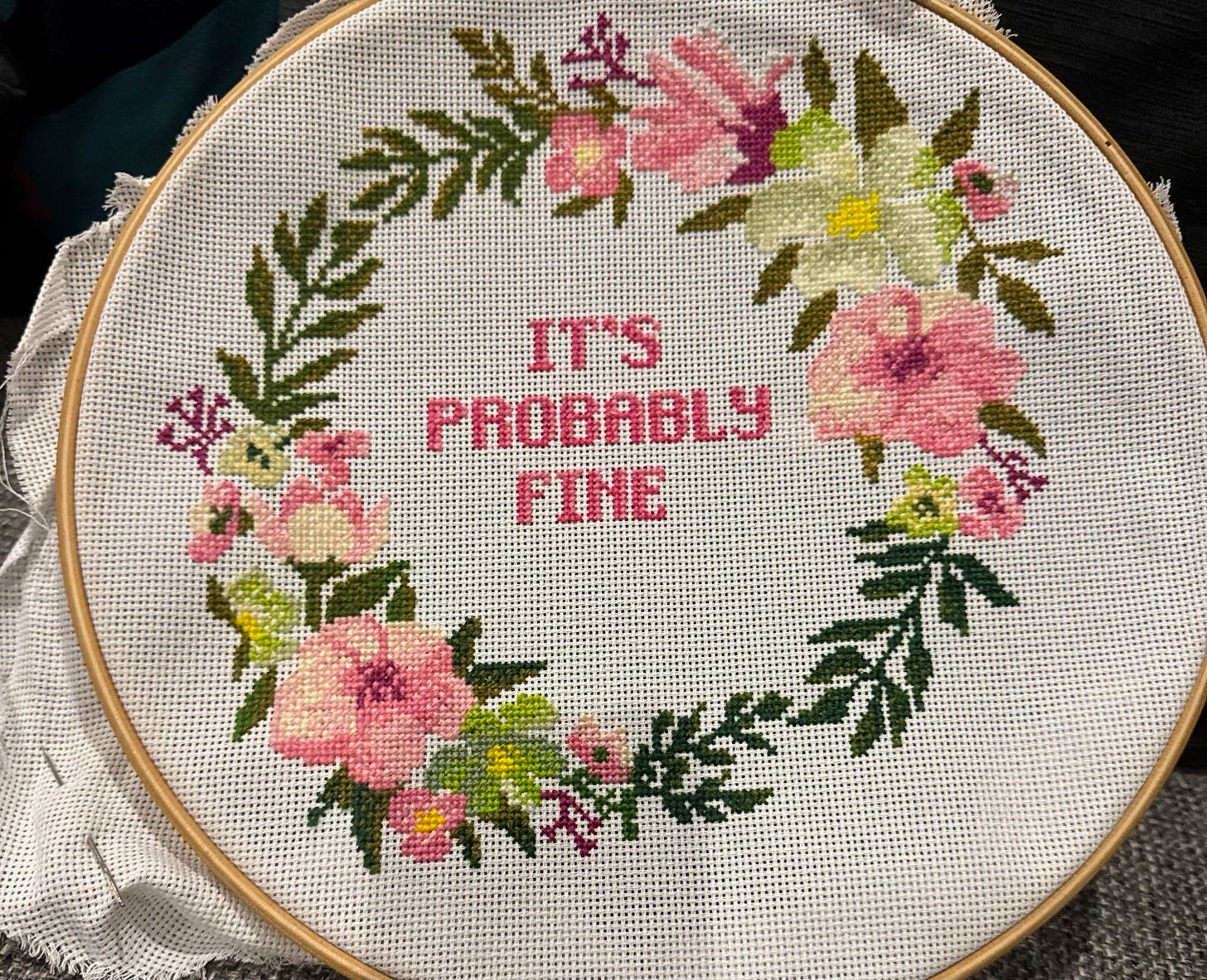 it's probably fine floral cross stitch it's probably fine floral cross stitch