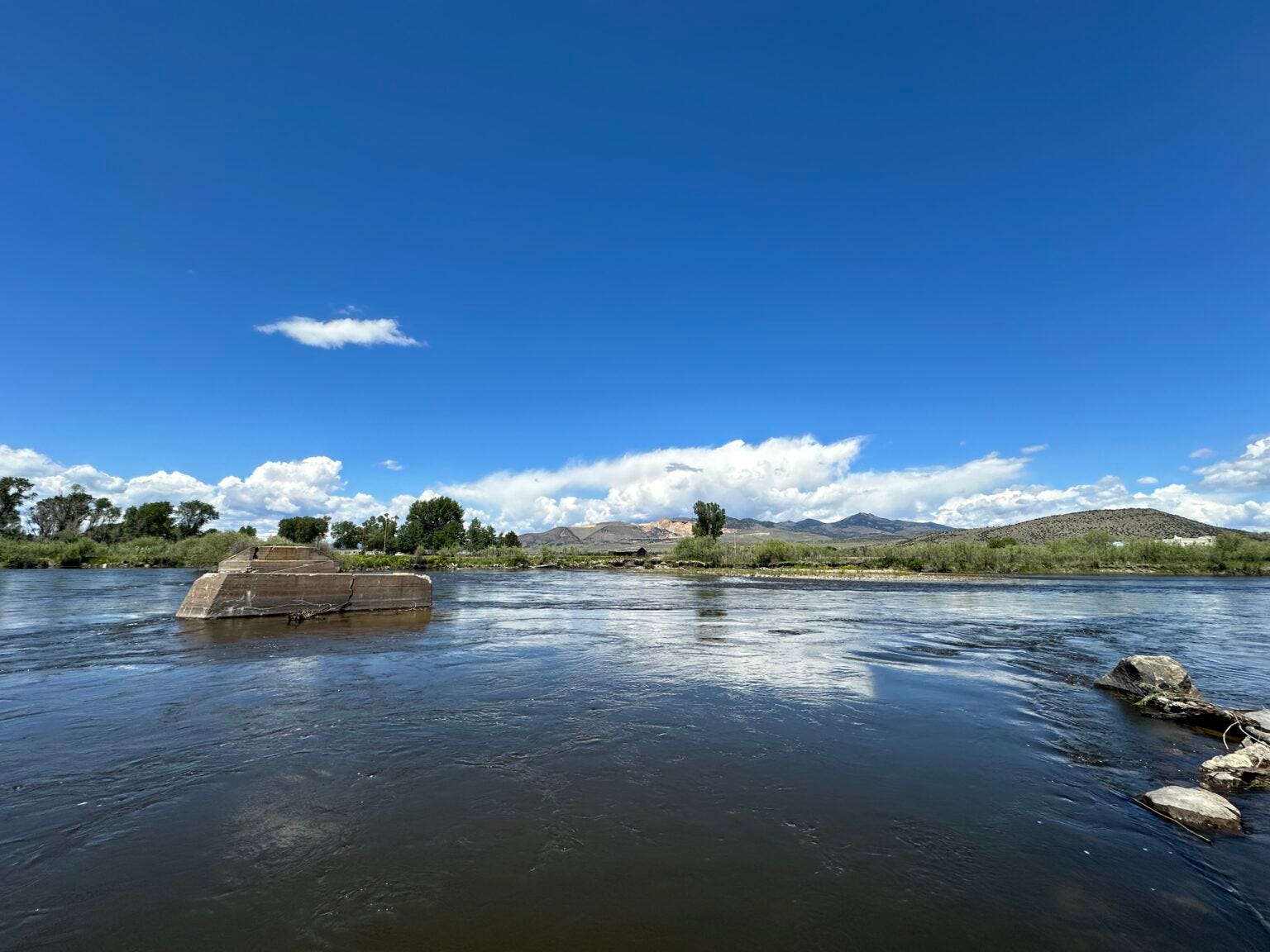 The Jefferson River near Cardwell, Montana, on June 19, 2024. (Photo by Blair Miller, Daily Montanan) The Jefferson River near Cardwell, Montana, on June 19, 2024. (Photo by Blair Miller, Daily Montanan)