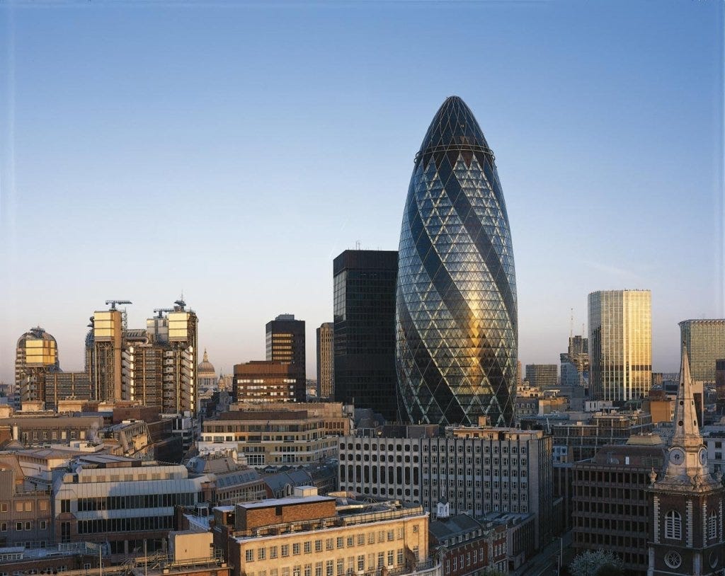 The Gherkin: Foster's Monumental Building in the Heart of London | Archute The Gherkin: Foster's Monumental Building in the Heart of London | Archute