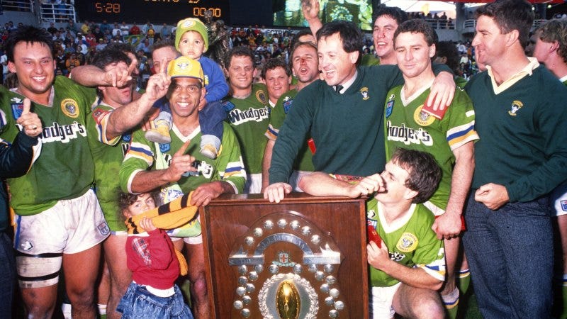 Andrew Webster column: Canberra Raiders coach Ricky Stuart doesn't want to  talk about the 1989 grand final– but John Fordham does