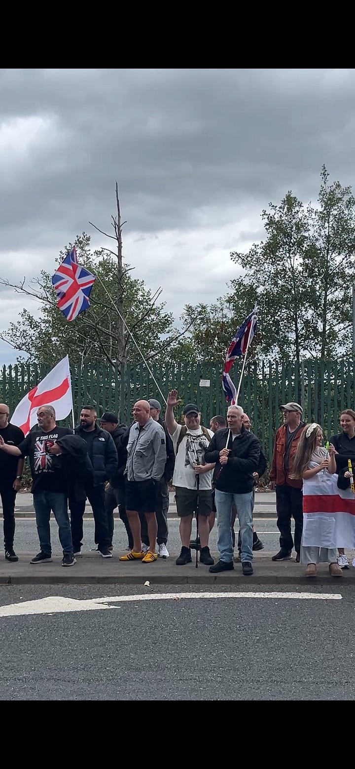 A Nazi salute or just a wave? And the Knights Templar flag