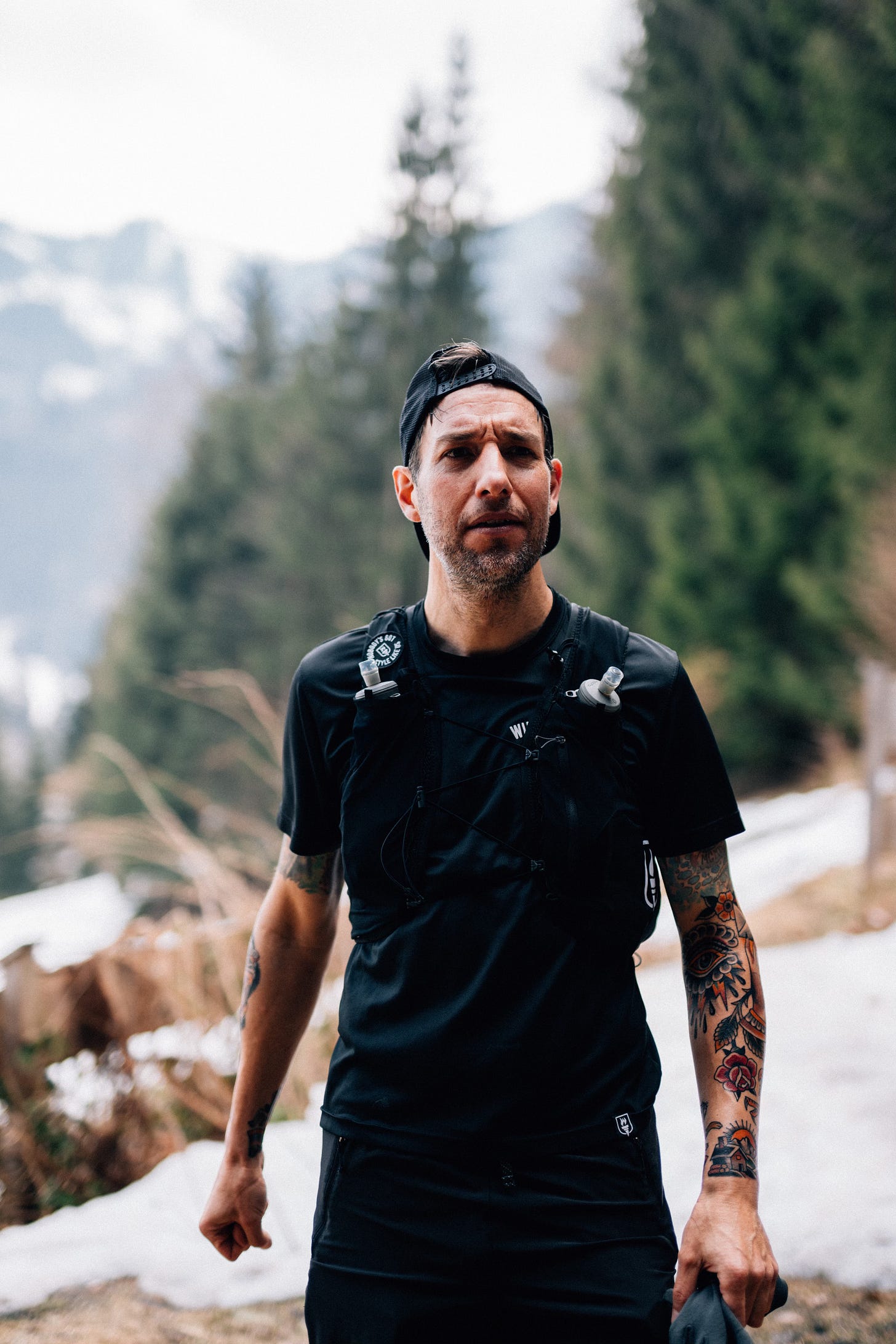 the author in trail running gear looking clueless