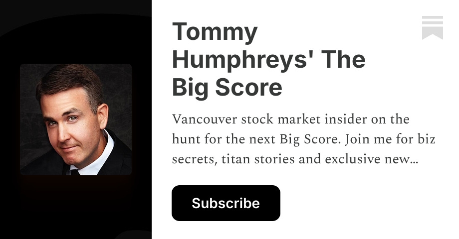 Tommy Humphreys' The Big Score | Substack