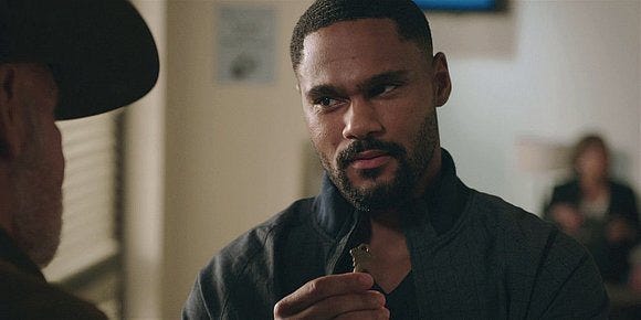 Walker Trey saying thanks to Mitch Pileggi Bonham. Walker Trey saying thanks to Mitch Pileggi Bonham.