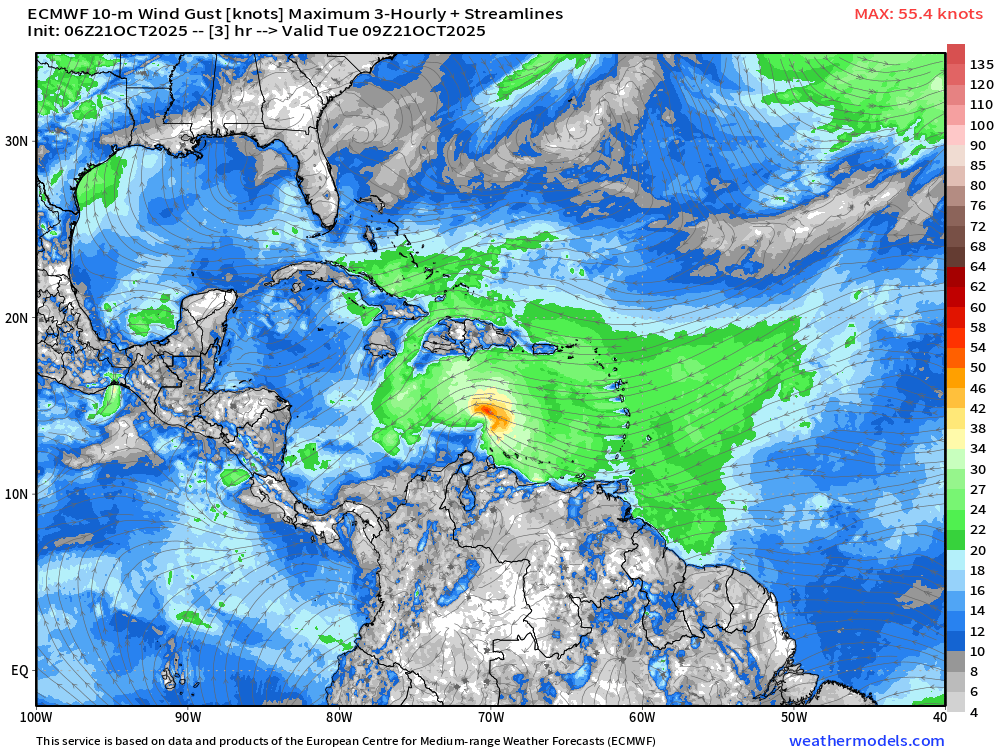 October 21, 2025 Tropical Storm Melissa Watch