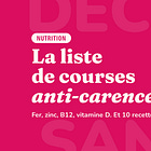 La liste de courses anti-carences 🍉