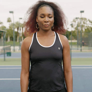 Venus Williams Pointing GIF | GIFDB.com