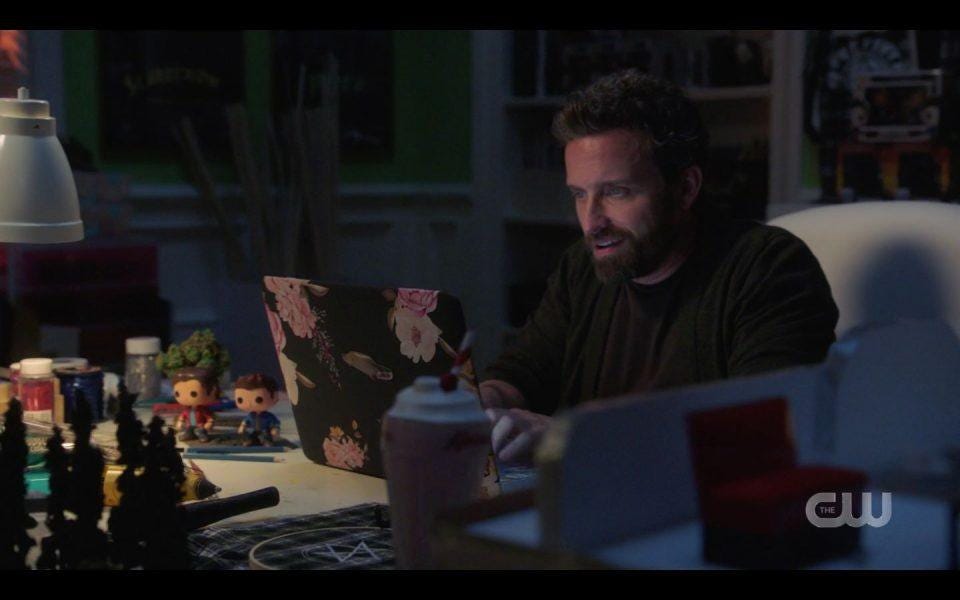 SPN 1504 Chuck typing on Beckys computer ends Atomic Monsters episode SPN 1504 Chuck typing on Beckys computer ends Atomic Monsters episode