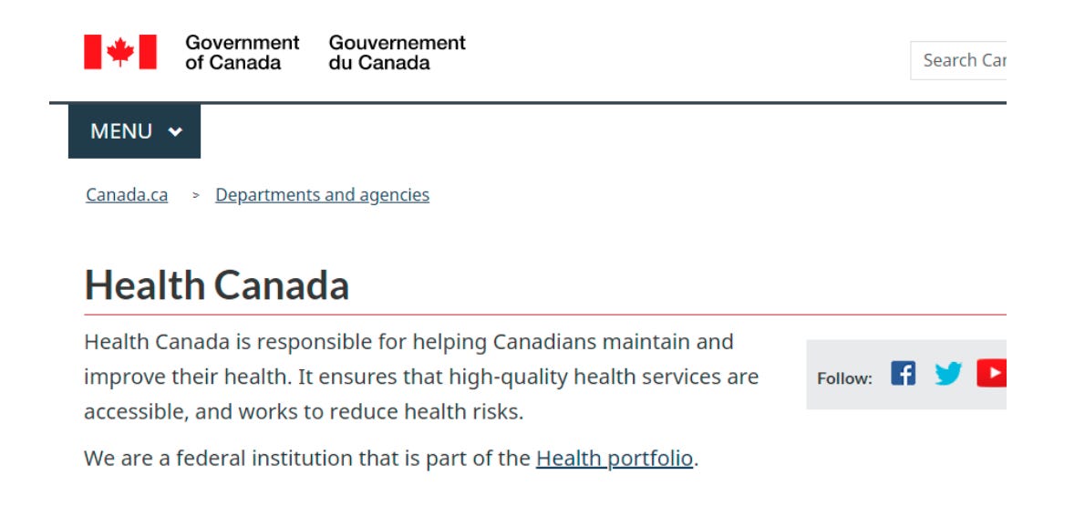 Health Canada Initially Created For Population Control Measures