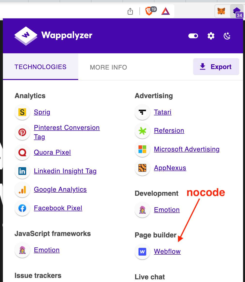 Cách kiểm tra một website có phải làm bằng nocode hay không?