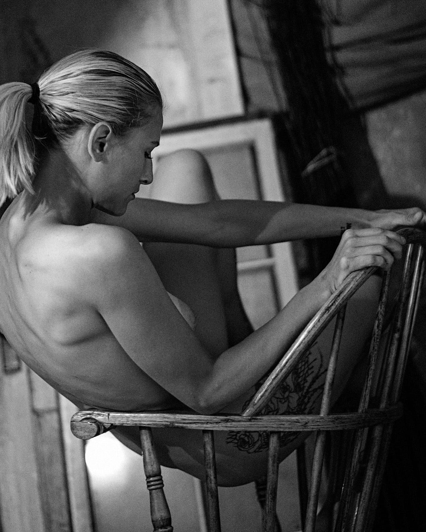 Suzie vs. the ladder (and chair)