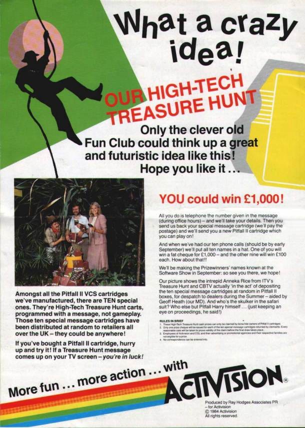 Pitfall II – Lost Caverns Treasure Hunt Edition