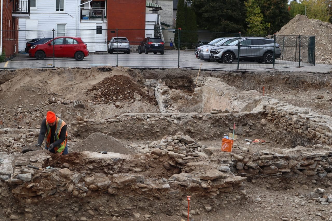 Archaeologists unearth foundation of 19th century church on George Street -  Peterborough Currents