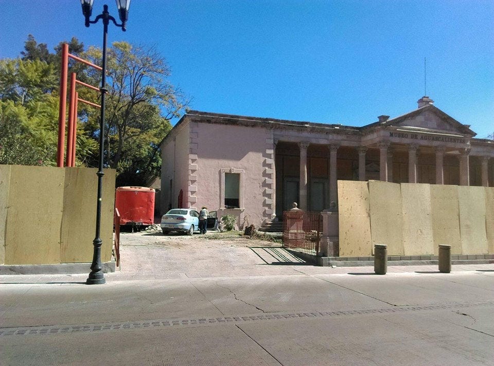 obras museo de Aguascalientes construcción