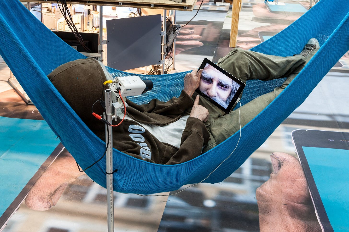 Installation view of John Kessler’s The Web, 2016 at The Swiss Institute Contemporary Art New York