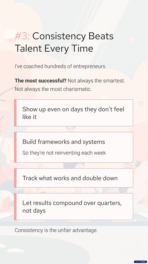 Consistency is the Quiet Work That Turns Scattered Effort Into Visible Momentum