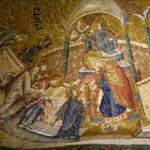 Presentation of the Theotokos in the Temple (Chora Church, 14th c, Istanbul)