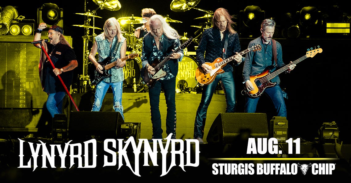Lynyrd Skynyrd - Aug 11, 2026 at Sturgis Buffalo Chip Lynyrd Skynyrd - Aug 11, 2026 at Sturgis Buffalo Chip