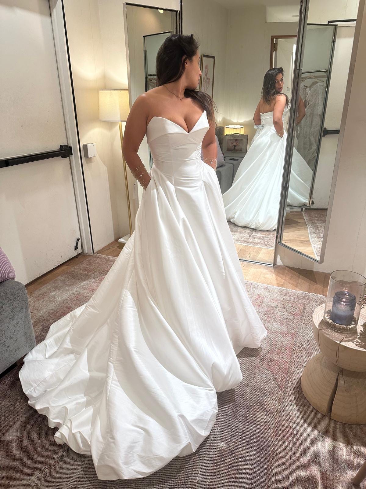 beaded top bridesmaid dresses Kennedy Blue Kinsley