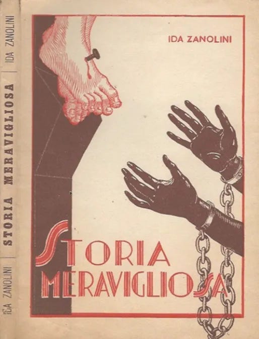 A simple sketch illustration shows dark hands enshackled and reaching out to the feet of Christ pierced by a nail