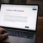 You’re writing. But what are you offering?