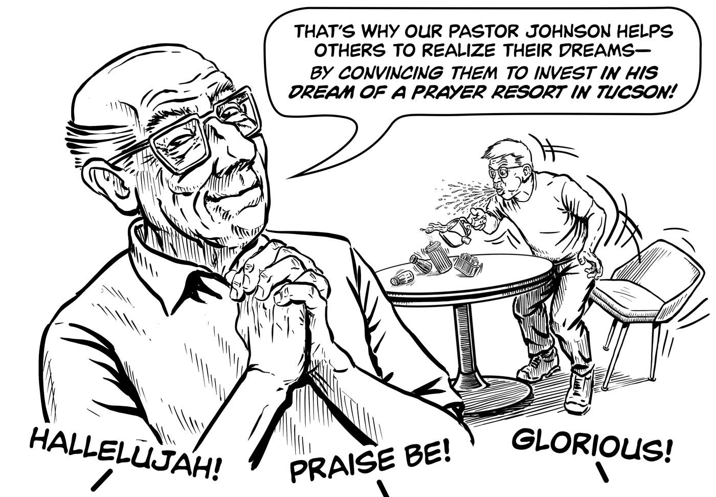 Dreamy Conversation Comic Panel 3 by E.R. Flynn