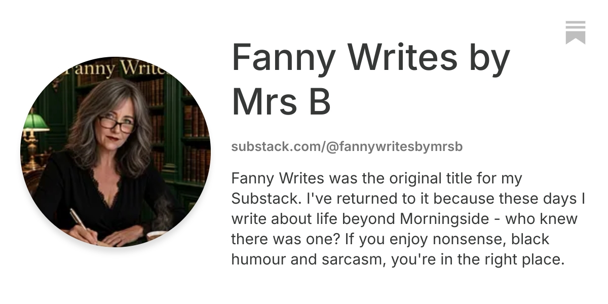 Fanny Writes by Mrs B | Substack