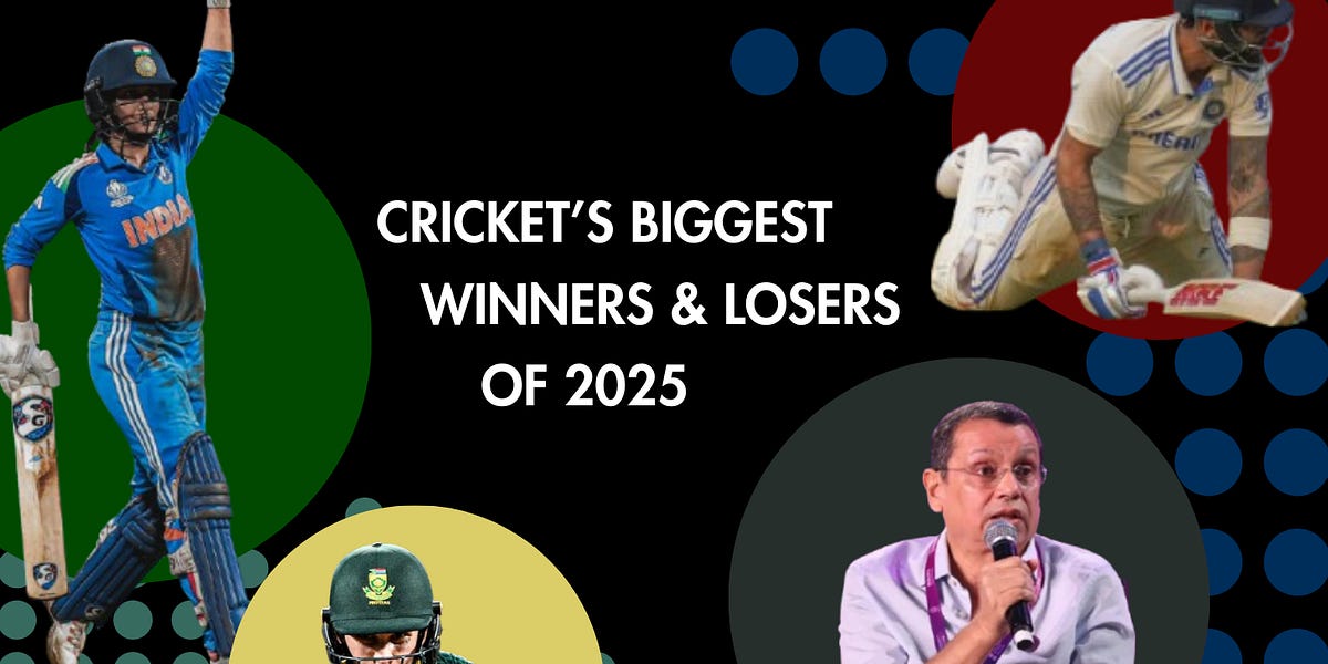 Cricket’s biggest winners and losers of 2025