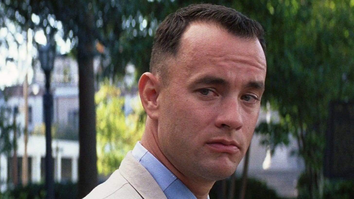 Tom Hanks as Forrest Gump Tom Hanks as Forrest Gump