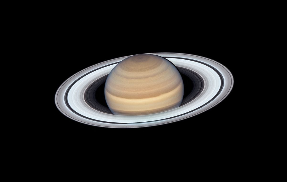 Saturn and Its Rings Look Truly Spectacular in This Hubble Telescope ...