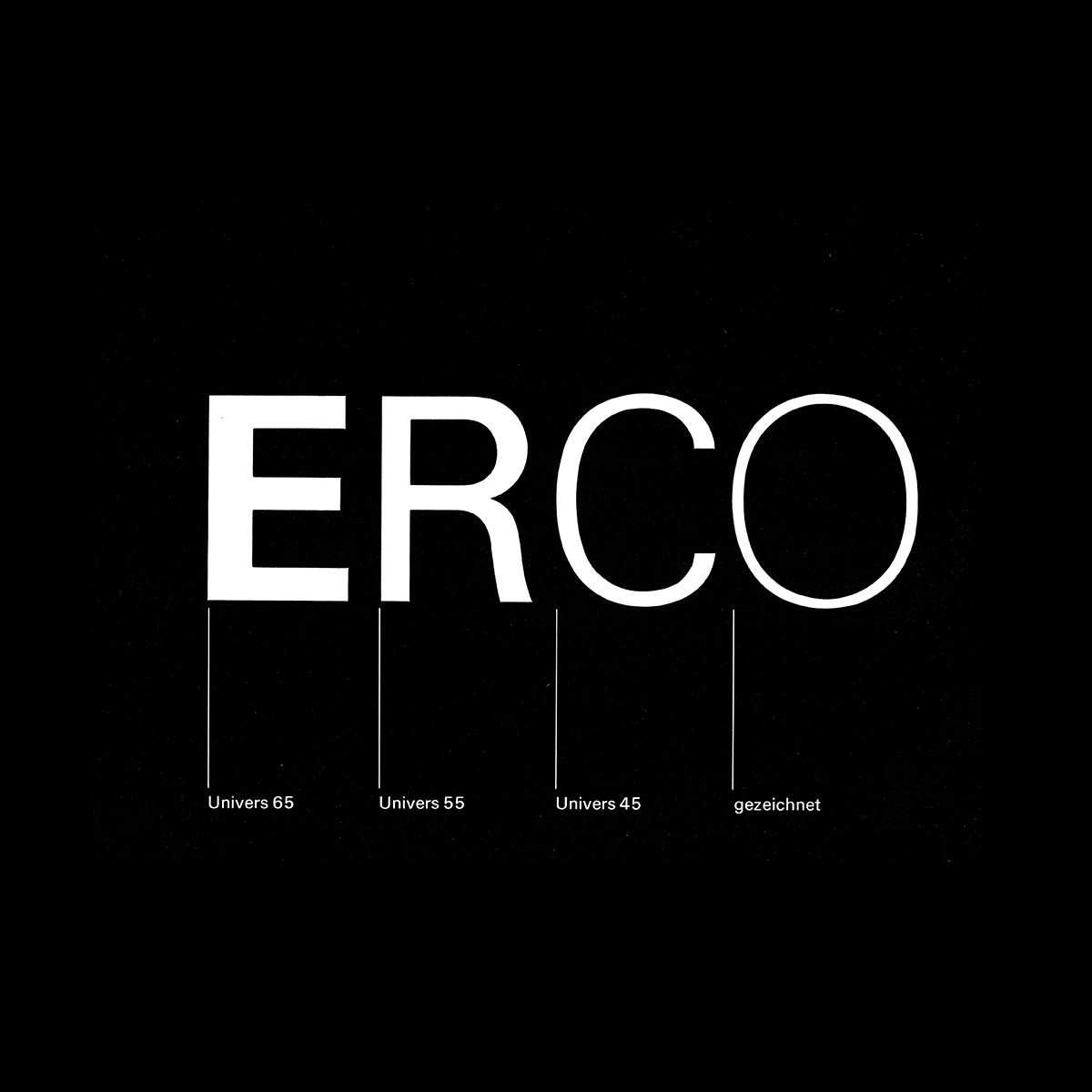 Otl Aicher's logo for German lighting company ERCO