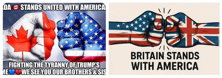 A hand with stars and stripes painted on it

AI-generated content may be incorrect.