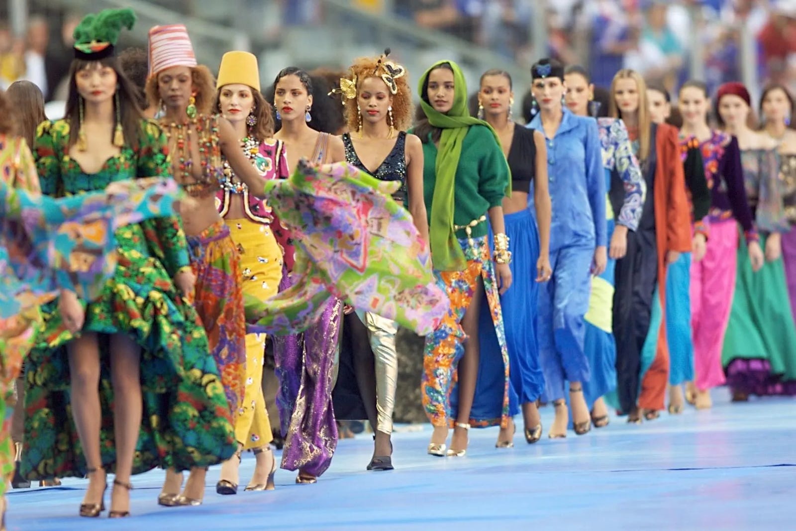 Iconic PFW Show: YSL At The World Cup Final In 1998