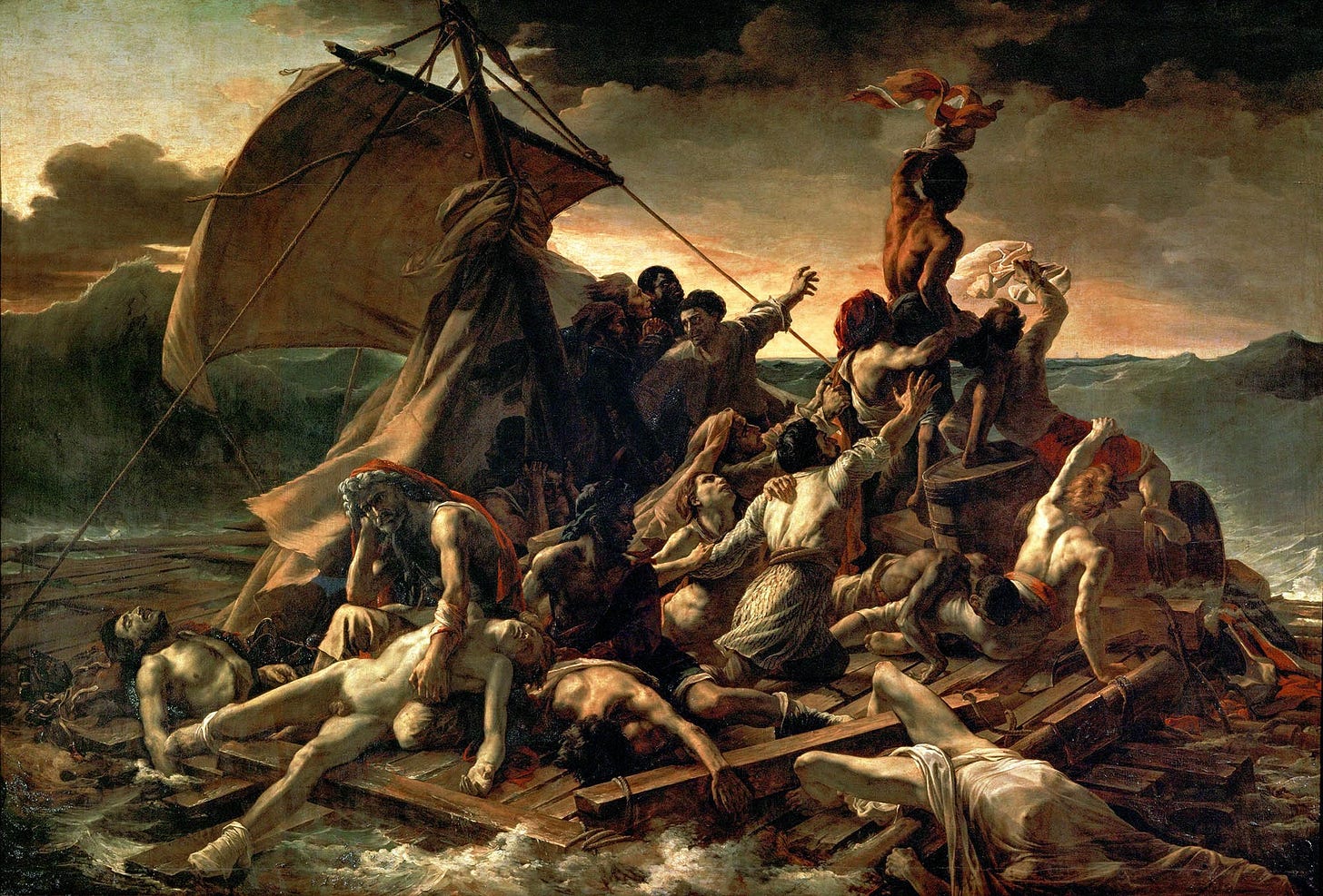 The Raft Of The Medusa - Theodore Gericault — aengusart The Raft Of The Medusa - Theodore Gericault — aengusart