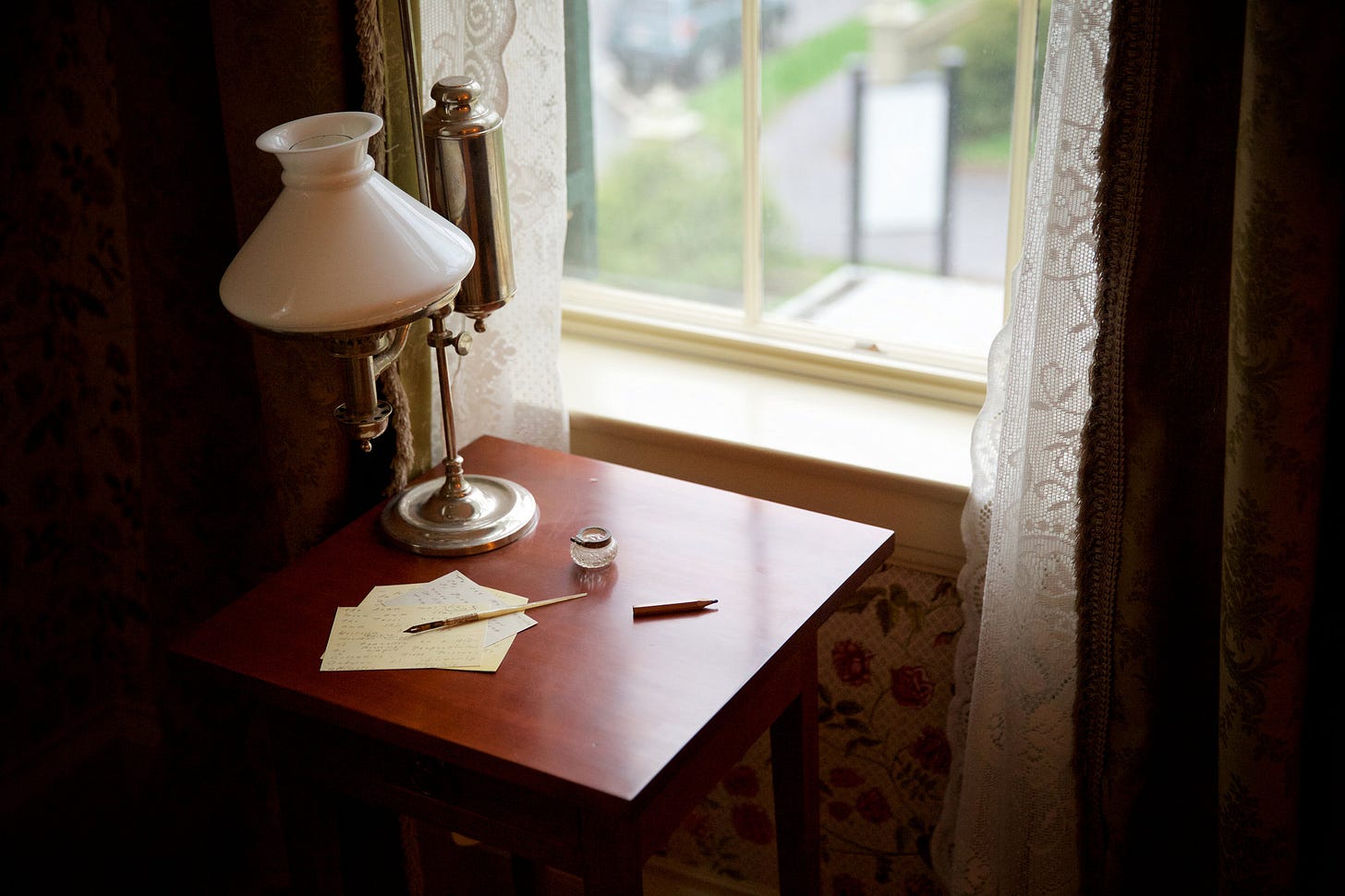 Alone at Emily Dickinson’s Desk