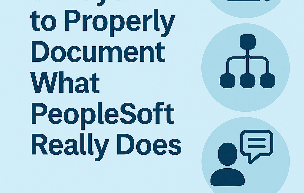5 Ways to Properly Document What PeopleSoft Really Does (Before You Even Think About SaaS)
