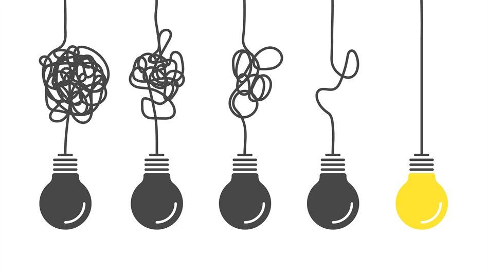 From complex to simple. Simplification streamlining process, complex c By  YummyBuum | TheHungryJPEG