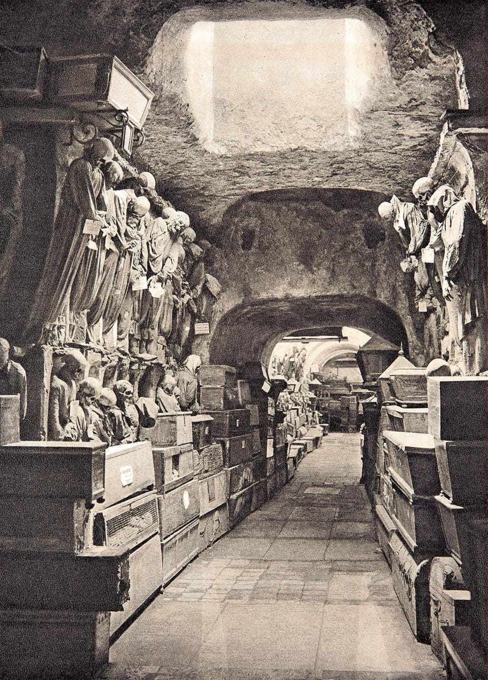 [6] Eugen Poppel, Catacombs of the Capuchins, Palermo, Sicily, Italy, 1927