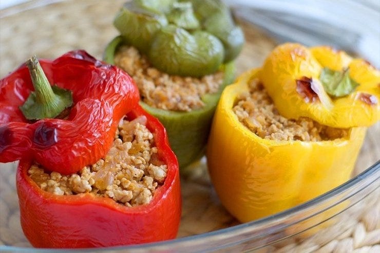 20 - Pimientos rellenos de carne picada