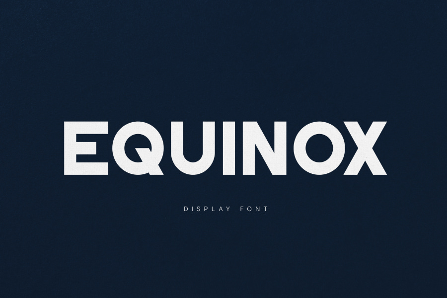Equinox Display Font