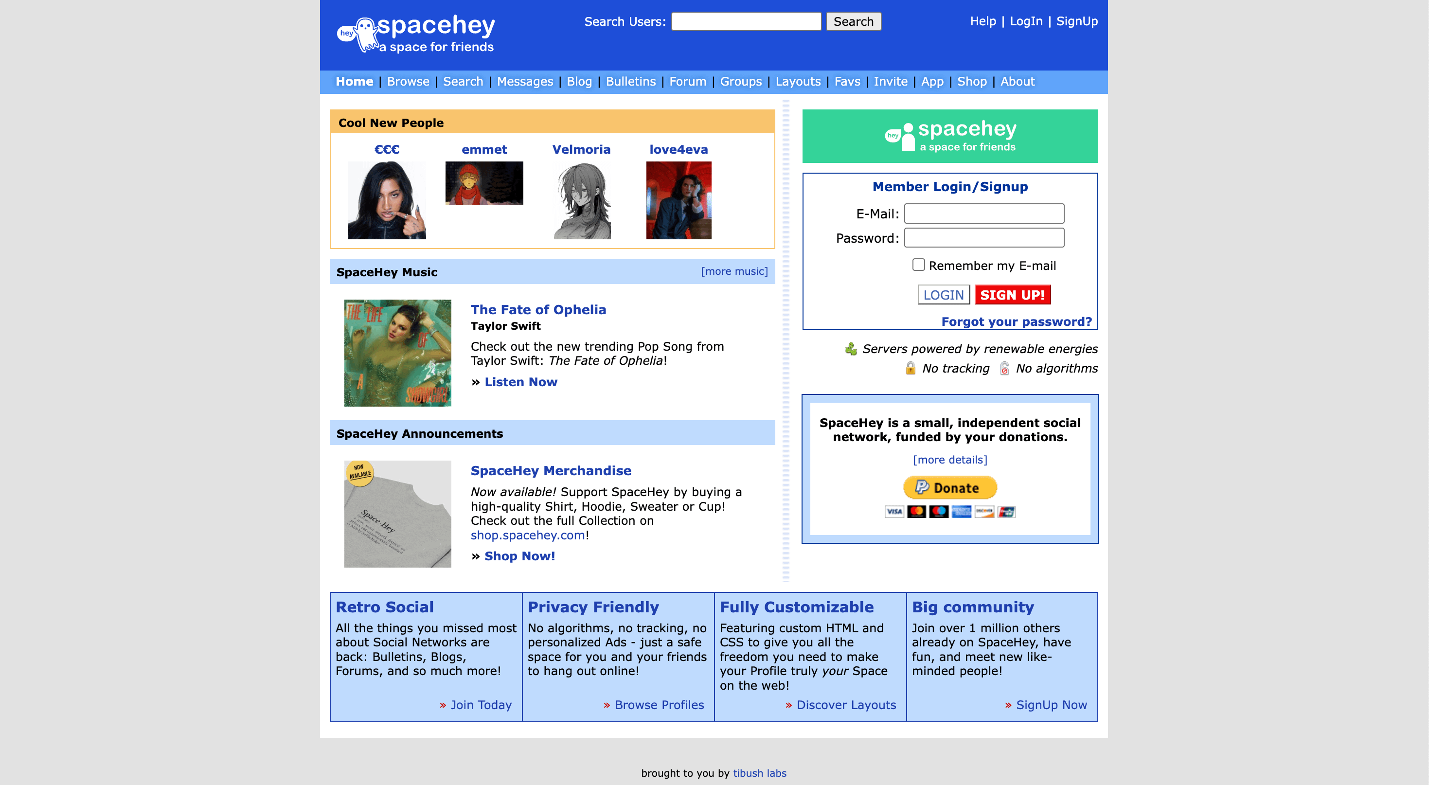 Spacehey Niche corners of the internet to explore when you feel uninspired