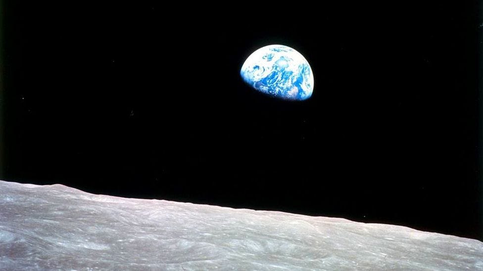 The famous Earthrise picture captured by Apollo astronauts has helped to inspire awe by giving us perspective of humanity's place in the Universe (Credit: Nasa) The famous Earthrise picture captured by Apollo astronauts has helped to inspire awe by giving us perspective of humanity's place in the Universe (Credit: Nasa)