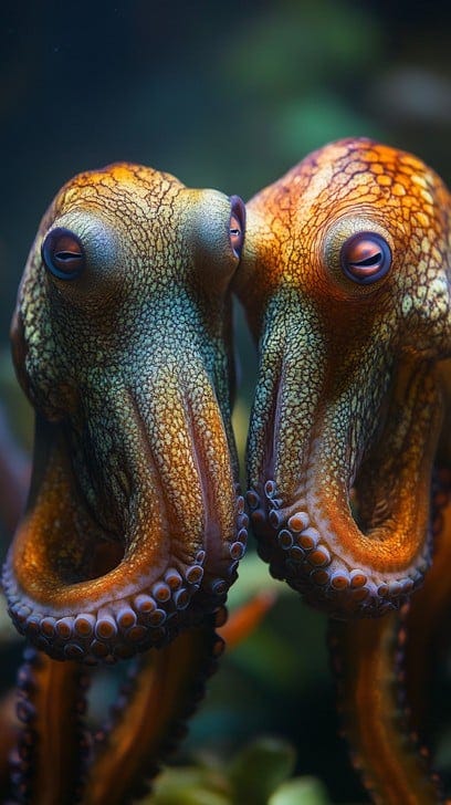 Free Octopuses close-up encounter Image - Octopus, Marine, Underwater | Download at StockCake Free Octopuses close-up encounter Image - Octopus, Marine, Underwater | Download at StockCake