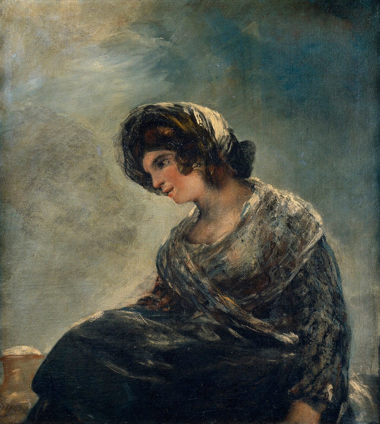 Francisco Goya, The Milkmaid of Bordeaux, oil on canvas, circa 1825 to 1827, Museo del Prado, Madrid Francisco Goya, The Milkmaid of Bordeaux, oil on canvas, circa 1825 to 1827, Museo del Prado, Madrid