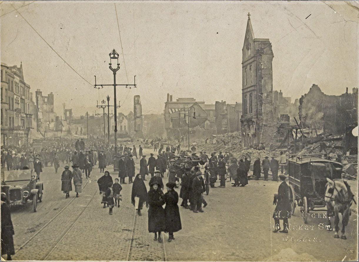 Cork City Centre soon after being burnt by the British Army, Ireland, 1920 Cork City Centre soon after being burnt by the British Army, Ireland, 1920