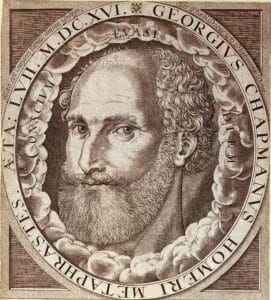 Portrait of George Chapman from frontispiece to his