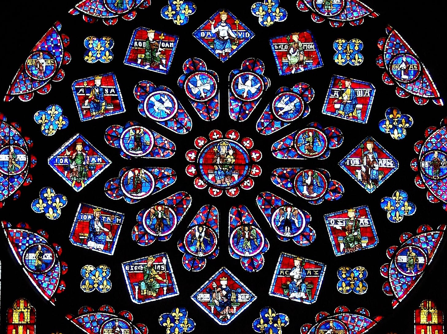 Rose window at Chartres